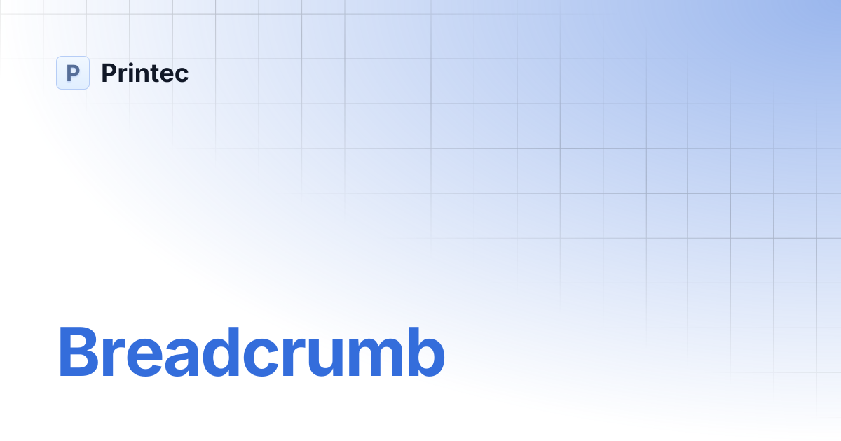 Breadcrumb | Printec